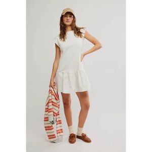 NEW Free People Enya Mini Dress Bright White Size Medium